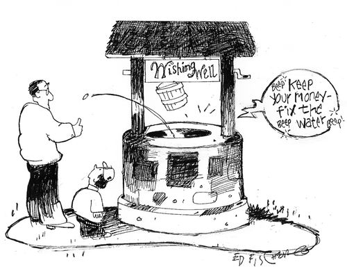 'Keep your money - fix the water.'