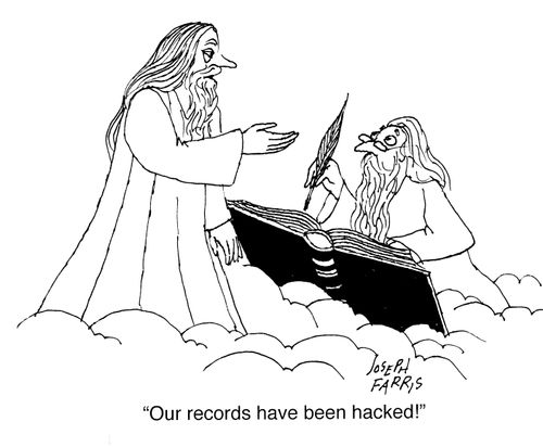 "Our records have been hacked!"
