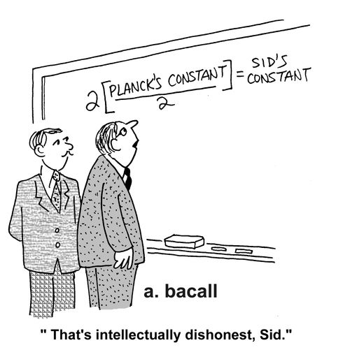 'That's intellectually dishonest, Sid.'