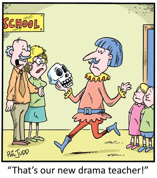 "That's our new drama teacher!"