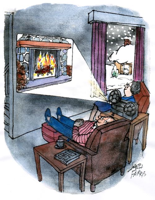 Fireplace Projector.