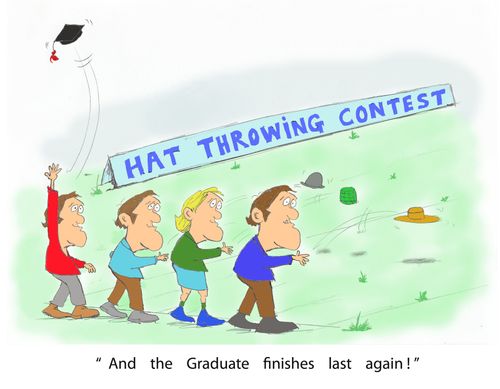'And the Graduate finishes last again!'