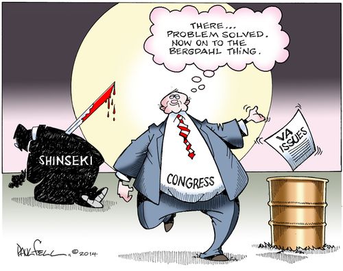 'There...problem solved. Now on to the Bergdahl thing.'