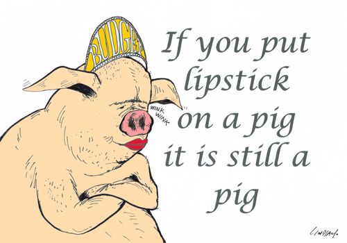 If you put lipstick on a pig it is still a pig.