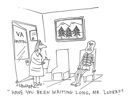 'Have you been waiting long, Mr. Lozier?'