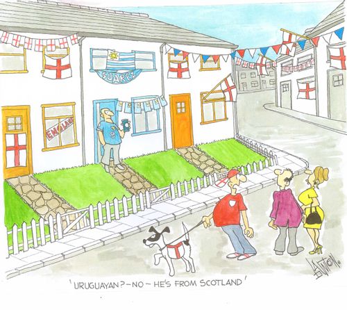 'Uruguayan? - No, he's from Scotland.'