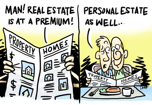'Man! Real Estate is at a premium!'