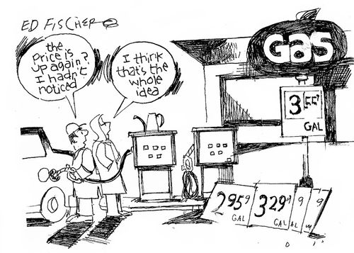 "The price is up again? I hadn't noticed."