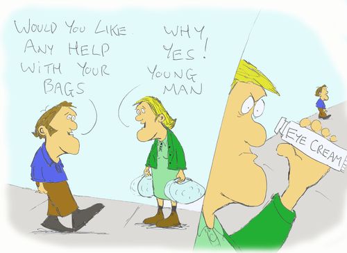 'Would you like any help with your bags.'