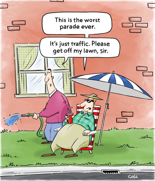 "This is the worst parade ever."