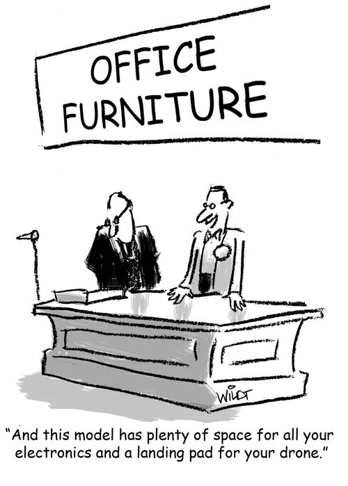 'And this model has plenty of space for all your electronics and a landing pad for your drone.'