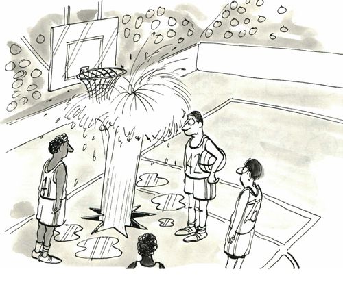 Oops!  Basketball Game Interrupted