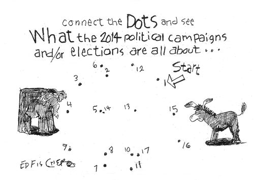 Connect the Dots and see what the 2014 political campaigns and/or elections are all about. . .