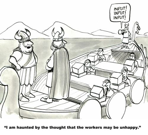 "I am haunted by the thought that the workers may be unhappy."
