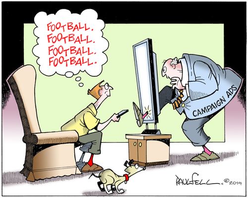 Football and Campaign Ads.