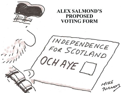 Voting form for Scotland