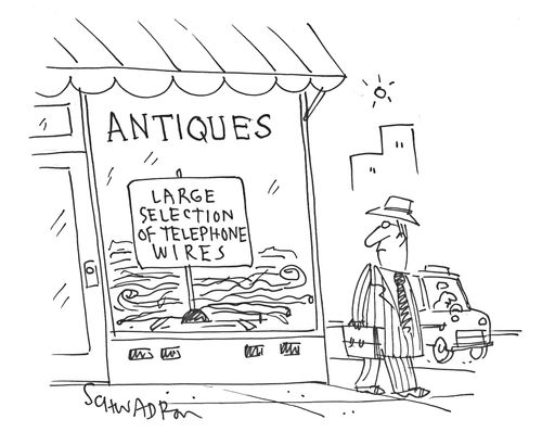 Antiques: Large Selection of Telephone Wires.