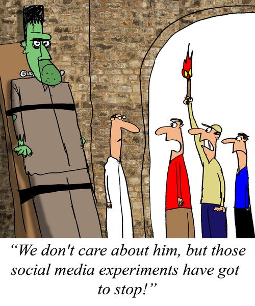 "We don't care about him, but those social media experiments have got to stop!"