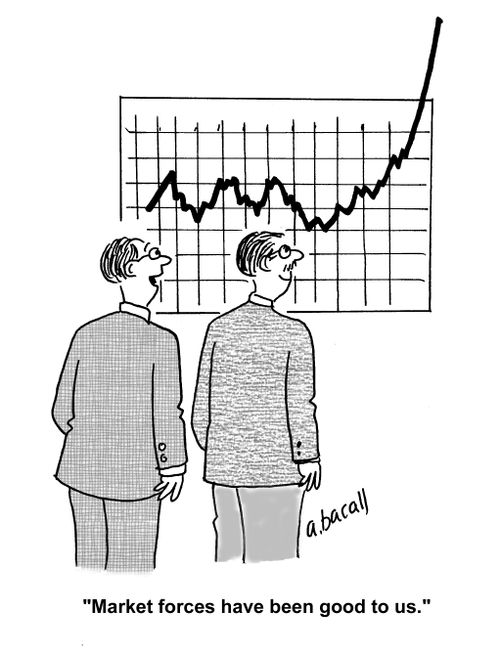 Business is off the chart.