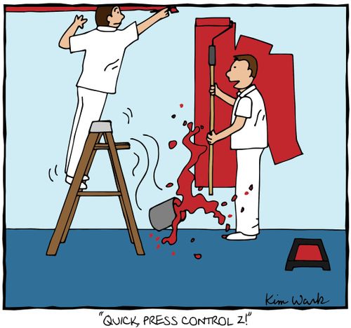 'Quick, press control Z!'
