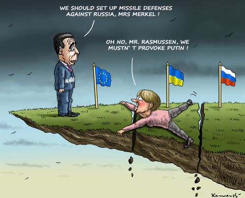 'We should set up missiles defenses against Russia, Mrs. Merkel!'