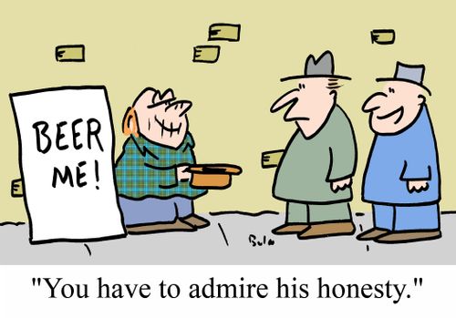 "You have to admire his honesty."