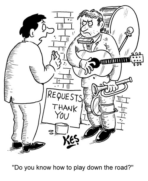 "Do you know how to play down the road?"