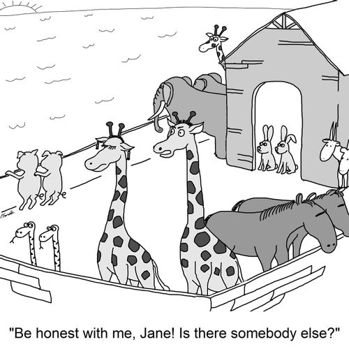 "Be honest with me, Jane! Is there somebody else?"