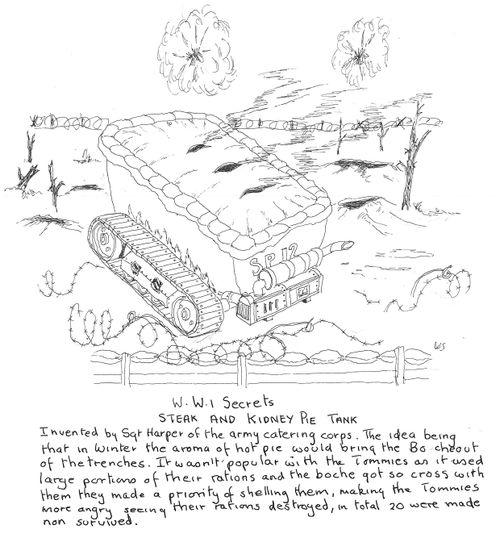 WW1 Secrets: Steak and Kidney Pie Tank.