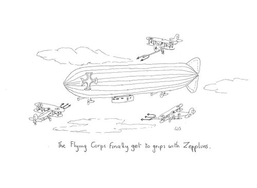 The Flying Corps finally get to grips with Zepplins.