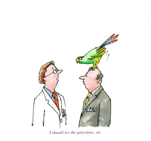'I should try the polyclinic, sir.'