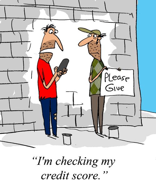 "I'm checking my credit score."