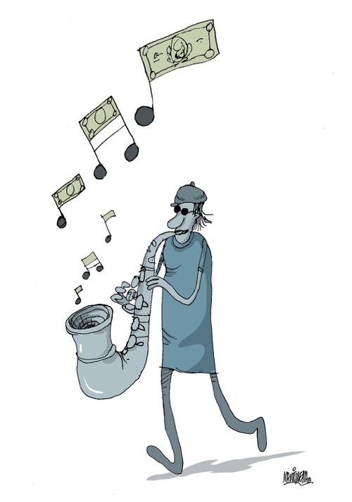 Marketed music.