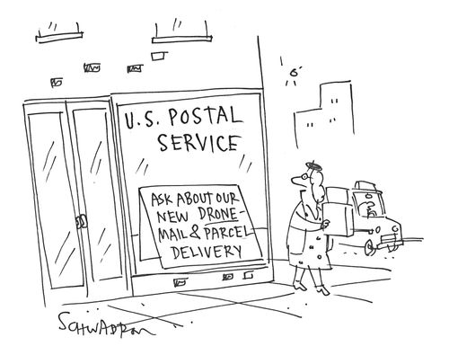 U.S. Postal Service: Ask about our new drone - mail & parcel delivery.