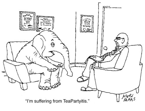 "I'm suffering from TeaParytyitis."