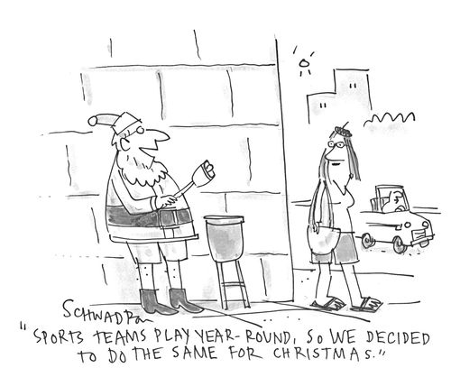 'Sports teams play year round, so we decided to do the same for Christmas.'