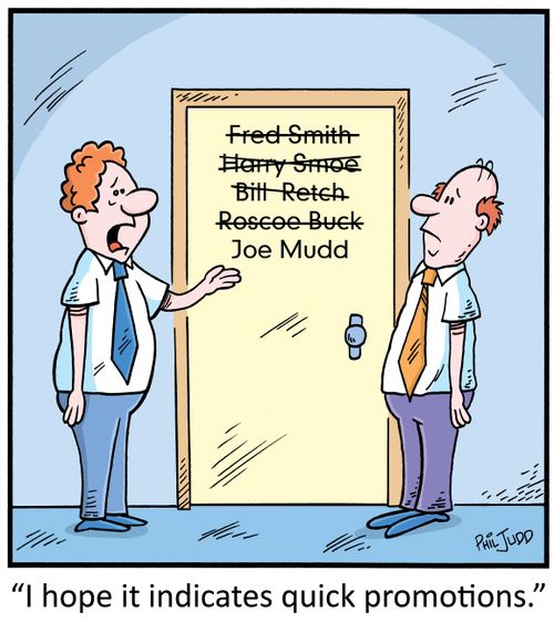 "I hope it indicates a quick promotion."
