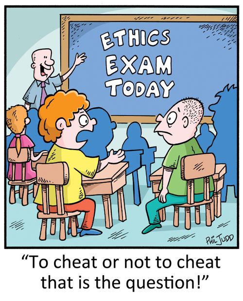 'To cheat or not to cheat that is the question!'