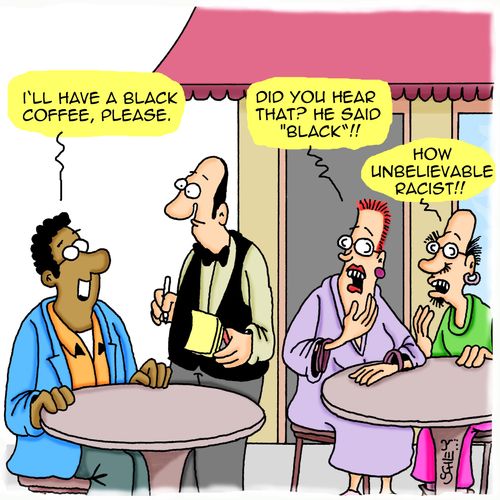 'I'll have a black coffee, please.'