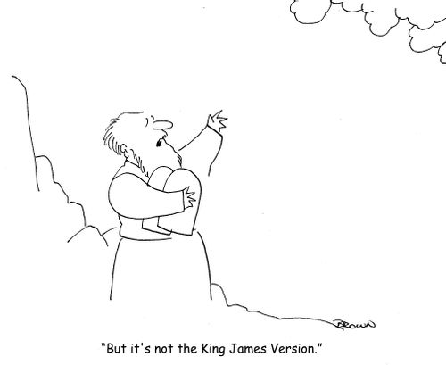 "But it's not the King James Version."