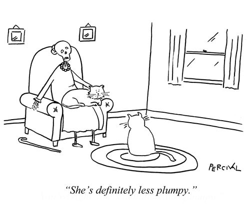"She's definitely less plumpy."