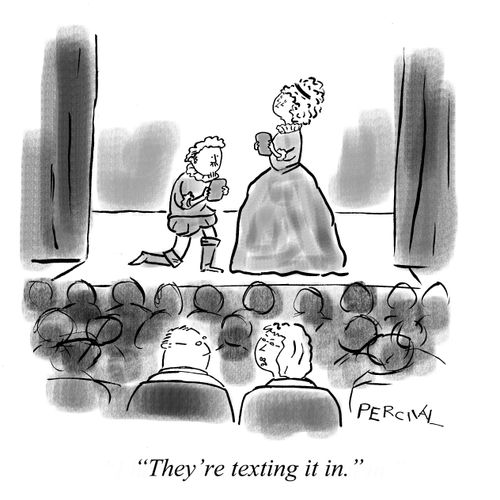 "They're texting it in."