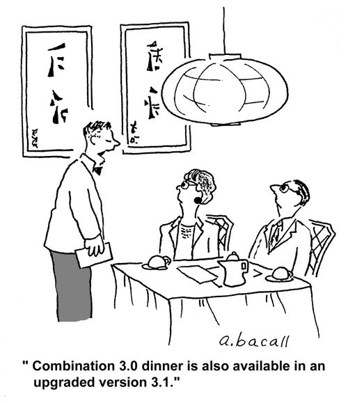 'Combination 3.0 dinner is also available in an upgraded version 3.1.'
