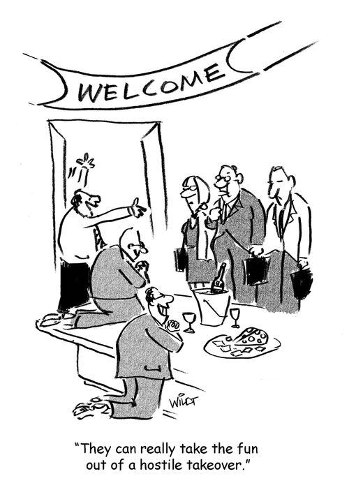 'They can really take the fun out of a hostile takeover.'