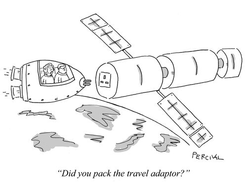 "Did you pack the travel adaptor?"