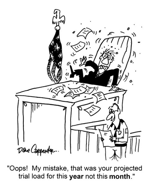"Oops! My mistake, that was your projected trial load for this year, not this month."