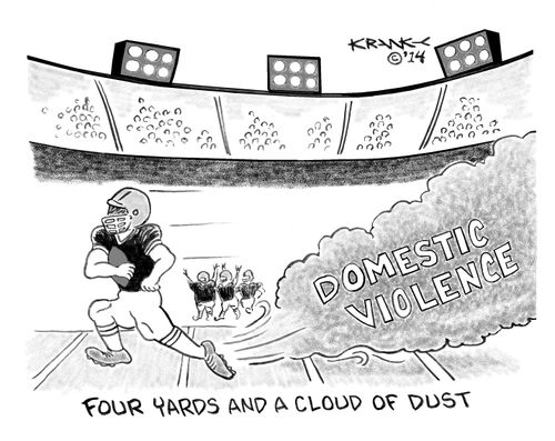 Four yards and a cloud of dust.