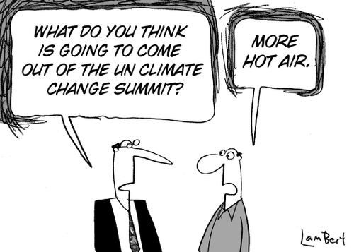'What do you think is going to come out of the UN climate change summit?'