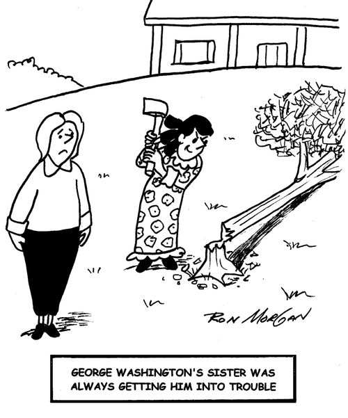 George Washington's sister was always getting him into trouble.