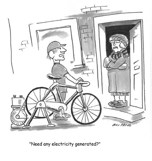 "Need any electricity generated?"